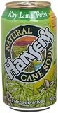 Hansens Soda Key Lime Twist, 12-Ounce Cans (Pack of 24)