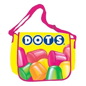  Silver Buffalo TR0301 Tootsie Roll Dots Candy 15-Inch by 12-Inch Messenger Bag, Multi-Color