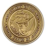 Service Medallion - Navy w/ Adhesive