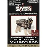 COAT DD BERBER PAW PRINT CHARCOAL LG