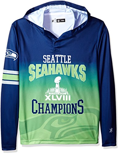 NFL Seattle Seahawks Super Bowl XLVIII Champions Hoody Tee, XX-Large