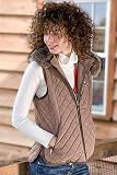 Women's Hanna Vest with Detachable Raccoon Trim