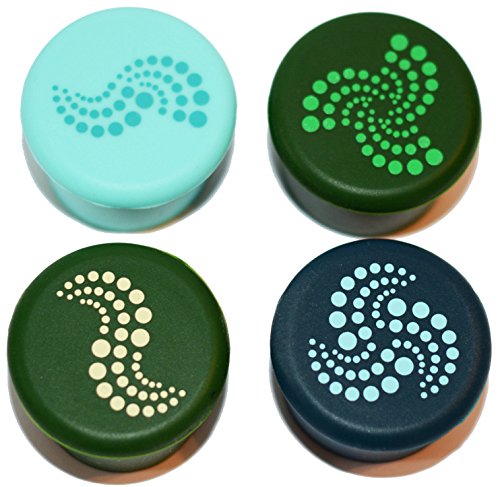 Thirsty Newt - Silicone Wine Stoppers / Corks Green (4 pack)