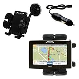 Magellan Maestro 4250 Flexible Auto Windshield Holder with Car Charger - Uses Gomadic TipExchange