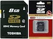 TOSHIBA/東芝 SDHCカード Class4 8GB SD-K08GR6W4 (海外パッケージ品)