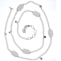 Back Belly Chains Sterling Silver Handmade Jewelry Length 44.5 inches (b214a)