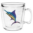 Colorful Caribbean Marlin 12 oz Insulated Coffee Mug, Clear