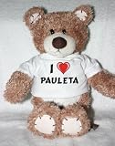 Teddy Bear with I Love Pauleta t-shirt