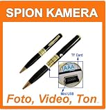 Spy 4GB MINI DV SPION KUGELSCHREIBER KAMERA Stift PEN: Fotos, Videos, Tonaufnahme.... + Zubehör WELTNEUHEIT
