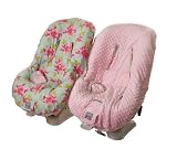 Itzy Ritzy Ritzy Rider in Central Park West & Pink Minky Dot Toddler Car Seat Cover