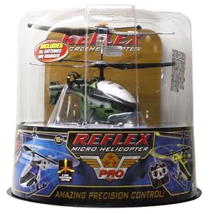 Air Hogs R C Reflex Micro Helicopter Pro Series (BLACK SILVER GREEN) 27.045MHZ by 