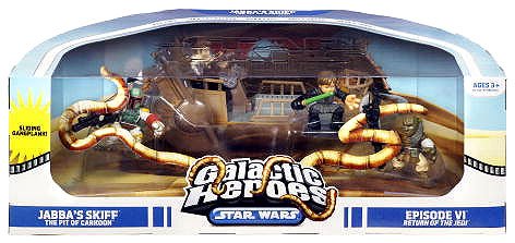 51d2TRqC59L Star Wars Clone Wars Heroes Cinema Scene Pack Pit of Carkoon (Jabbas Skiff)