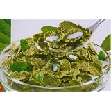 All Natural No Fat Brown Rice Whole Wheat Cereal Flakes with Matcha Green Tea Powder 1 Lb by PierMall Cooking