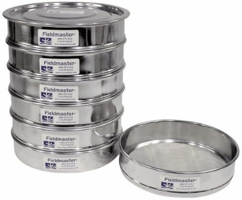 Fieldmaster Soil Sampling Sieve Set, Stainless Steel, 2" Height