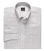 Long Sleeve Cotton Sportshirt (CREAM/CORDOVAN PLD, MEDIUM)