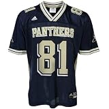 adidas Pittsburgh Panthers #81 Navy Blue Replica Football Jersey
