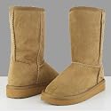 SONG Kids Toddler Classic Fur Suede Winter Boots Chestnut Tan Brown
