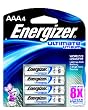 Energizer Ultimate L92BP-4 Lithium AAA Battery  4 Pack