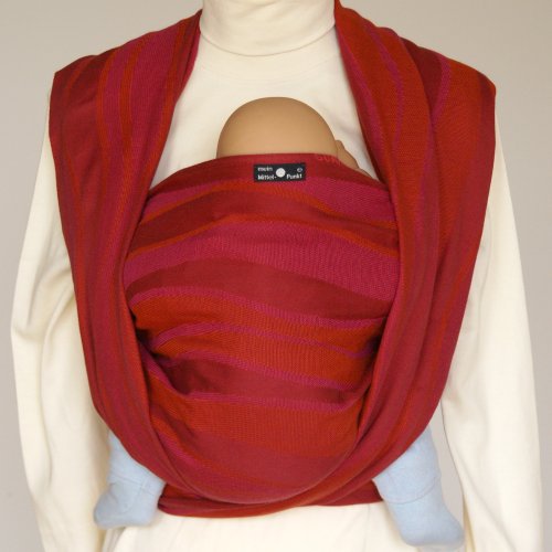 DIDYMOS Babytragetuch, Welle rot Gr. 6