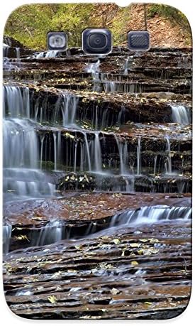 For Galaxy S3 Fashion Design Utah Cascade Waterfall Autumn Case-JPR356CBgFo / Cover Specially Made For Thanksgiving Day's Gift