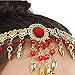 Astage Girls Oriental Belly Dance Sets All accessories Yellow L(Fits 9-11 Years)