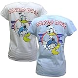 ドナルドダック◎フレンチスリーブTシャツ【ホワイト】☆ディズニーアパレル通販☆