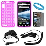 Pink Argyle Premium Thermoplastic Polyurethane Protective TPU Silicone Skin ....