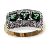 SAVE 74% 14K Teal Tourmaline & Diamond Ring by Designer Michael Valitutti from Exotic & Rare Gemstone Collection - OVERSTOCK Clearance Sale!