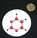 3 button / pin printed with Pyrimidine