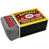 150倍ボックス ティッシュケース マッチ箱 (イエロー＆レッド)