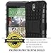 COVRWARE HTC Desire 610 Case - 3 in 1 Bundle - Heavy Duty Terrapin Series Armor Protective Case [Kickstand] [HD Film & Aluminum Stylus Pen] - Black