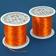 2 65Ft Orange Stretch Elastic Beading Cord 0.5mm 20M