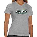 South Florida Bulls Ladies Ash 2010 Meineke Car Care Bowl Champions V-neck T-shirt