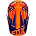 Fox Racing 2016 V1 Helmet - Race (LARGE) (ORANGE/BLUE)