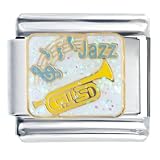 Buy Jazz Music Italian Charms Bracelet Link by Pugster