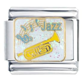 Buy Jazz Music Italian Charms Bracelet Link made by Pugster now!