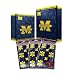 Michigan Wolverines NCAA Gift Bags (2 Large,1 Medium) & Flat Gift Wrap (2) Combo Pack #1 by Pro Specialties Group