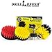 Drillbrush Drill Brush Scrub Brush Drill Attachment Kit - Drill Powered Cleaning Brush Attachments - Time Saving Cleaning Kit - Great for Cleaning Pool Tile, Flooring, Brick, Ceramic, and Grout