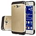 Galaxy Core 2 Case, AnoKe Armor Dual Layer Bumper Case TPU PC 2 in 1 Hybrid Protective Case for Samsung Galaxy Core 2 G355 G355M G355H(Armor Gold)