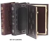 French Book Box Black Border Black/brown