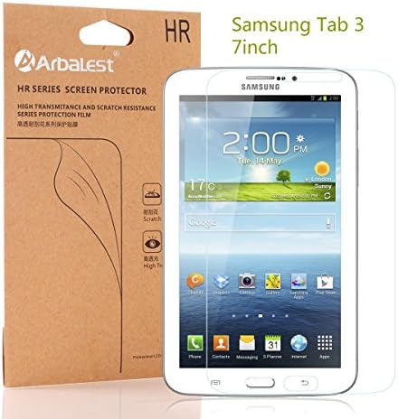 Arbalest Ultra-Clear Screen Protector for Samsung Galaxy Tab 3 7.0 inch - High Definition (HD) and Quality PET Material - Anti-scratch, Anti-dust, Anti-static - [2 Pack] Smudge Resistant + Retail Packaging - Lifetime warranty