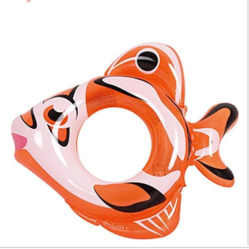 Fashion New Style Fish Shape Swim Floats For Baby Pvc Cartoon Infant Swim Ring - Orange Fish