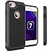 CoverON [HexaGuard Series] Fit Protective iPhone 8 Case, iPhone 7 Case, Heavy Duty Dual Layer Hard Phone Cover Case for Apple iPhone 8/iPhone 7 - Black