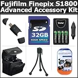 Buy Advanced Accessory Kit For Fujifilm FinePix S1800 12.2 MP Digital Camera Includes... by Butterfly