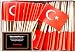 One Box Turkey Toothpick Flags, 100 Small Mini Turkish Flag Cupcake Toothpicks or Cocktail Picks