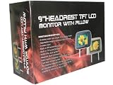 Paired 9inch Headrest (Black) with 4.5inch Ultra touch screen DVD player with Bluetooth and TV Tuner