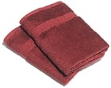 Pinzon Supima Cotton Hand Towel, Set of 2, Bordeaux