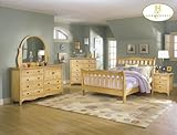 Home Elegance Country Cottage Style 5 Piece Bedroom Featuring Chest Distres ....
