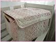 Shabby Chic Pink Quilted stocking/organizer box B