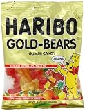 Haribo Gummi Candy, Original Gold-Bears, 5-Ounce Bags (Pack of 12)